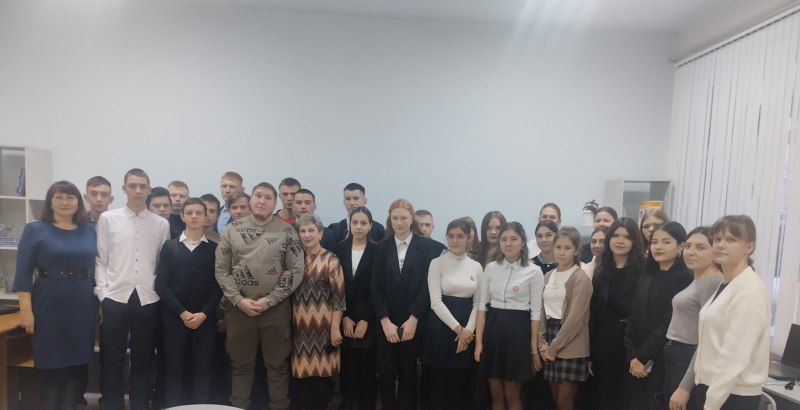 Встреча с учащихся с участником СВО.