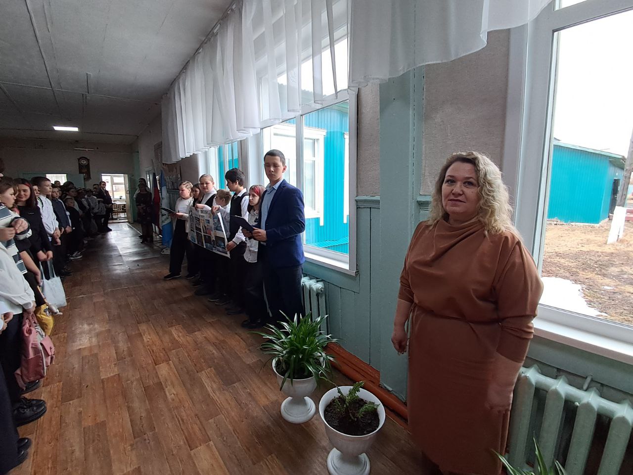 Торжественная линейка &amp;quot;День космонавтики&amp;quot;.
